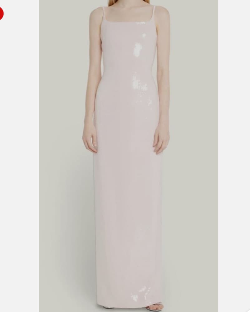Brandon Maxwell Liquid Pink Sequin Gown  - Image 1