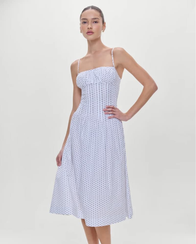 Frankies Bikinis Polka Dot Maxi Dress - Image 2