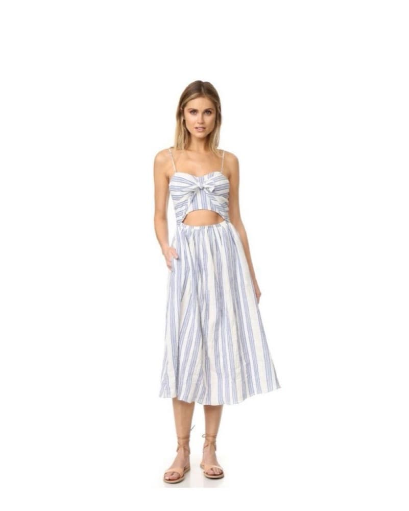 LoveShackFancy Jenna Stripedd Dress  - Image 2