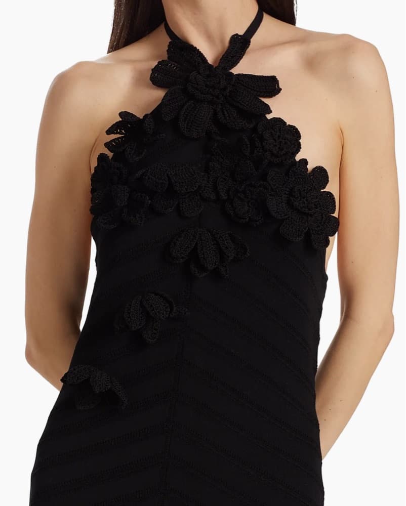 Figue Appliqué Halter Sweaterdress - Image 2