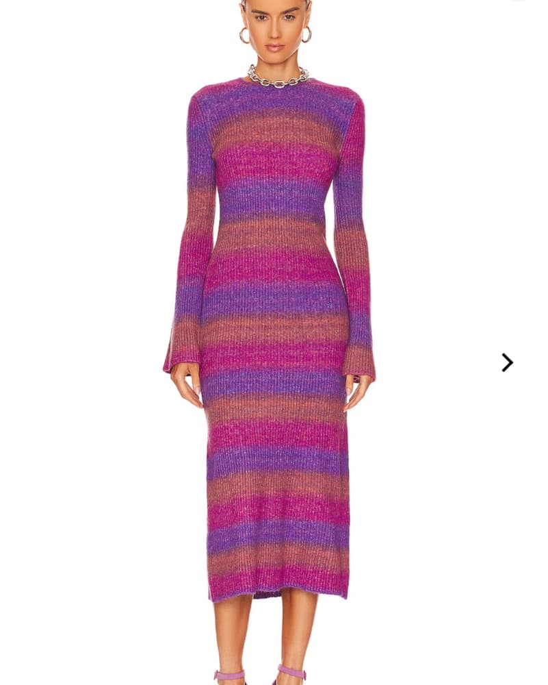 Simon Miller Striped Midi Dress - Image 2