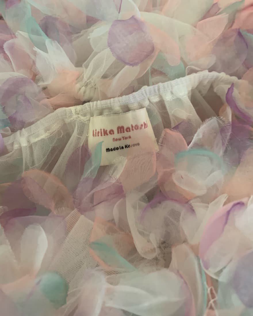 Lirika Matoshi Pastel Organza Crop Top - Image 5