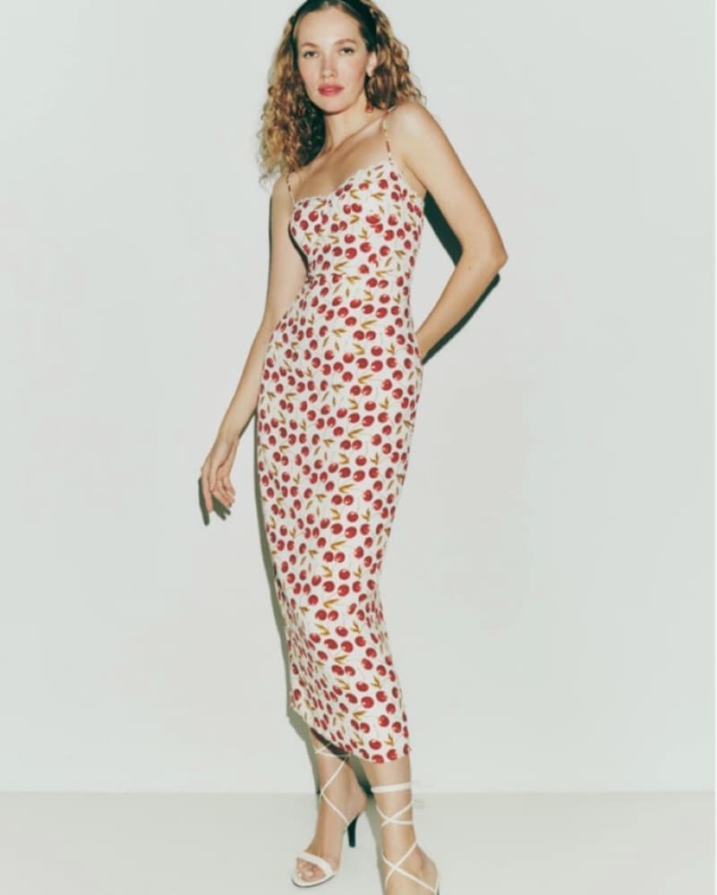 Cherry Midi Dress - Image 1
