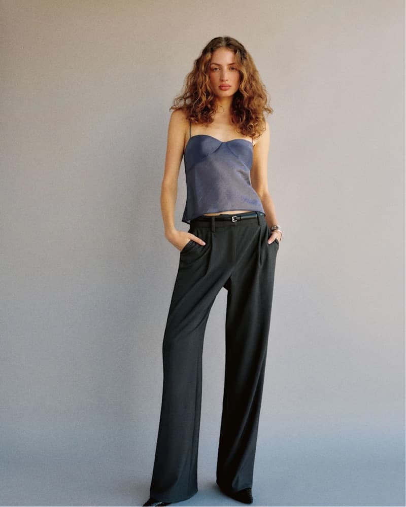Reformation Alouette Top In Slate - Image 3