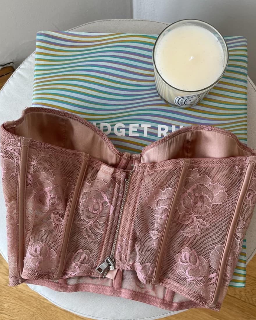 Fleur Du Mal Pink Bustier Top - Image 3