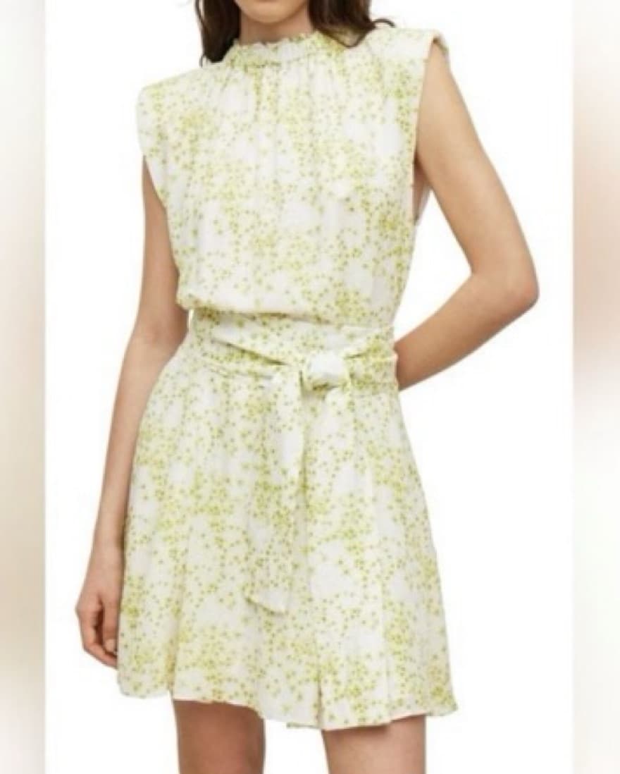 All Saints Green White Mini Dress - Image 2