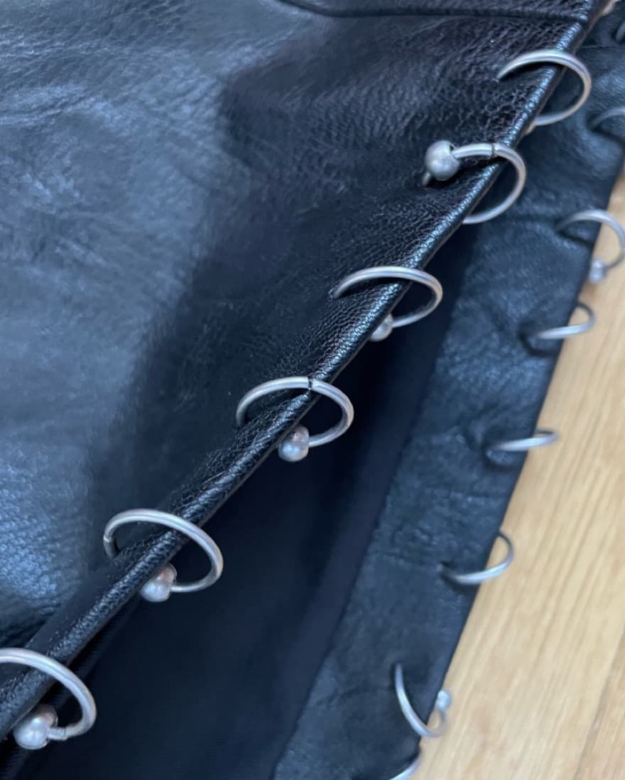 I.AM.GIA Leather Mini Skirt - Image 3