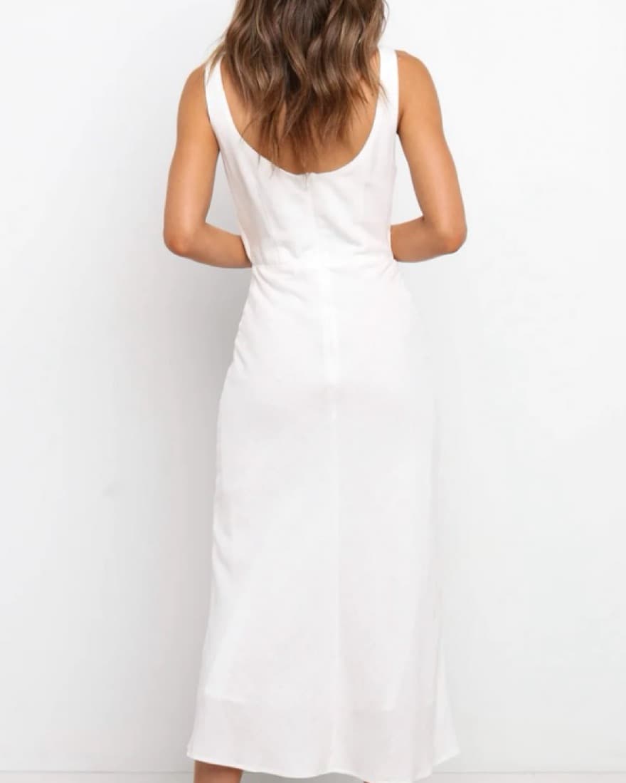 Apollo Dress In Tan - Image 3