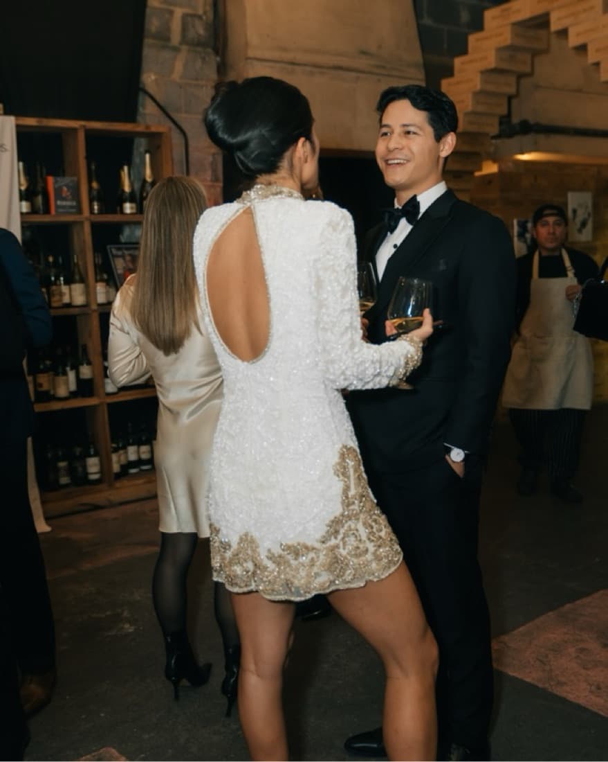 Sherri hill Beaded long Sleeve Dress - Image 4