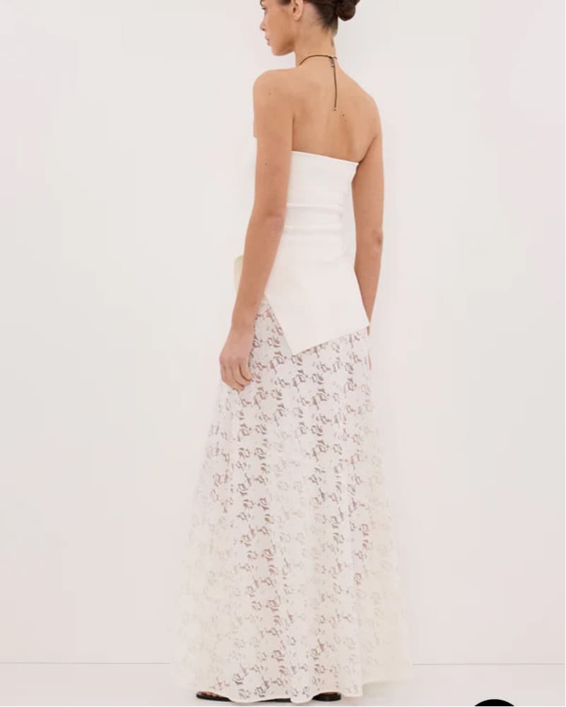DISSH LOULA WHITE LACE SKIRT - Image 4
