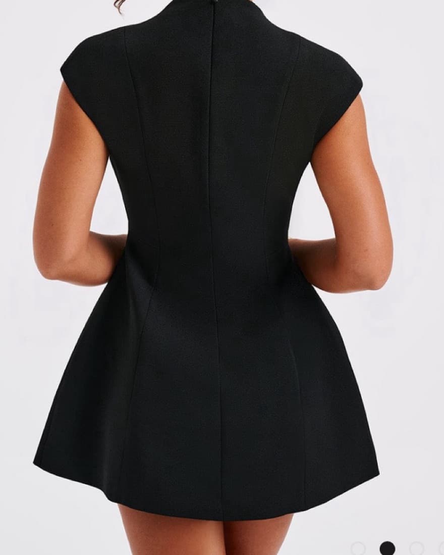 BabyBoo Suri Mini Dress In Black - Image 3