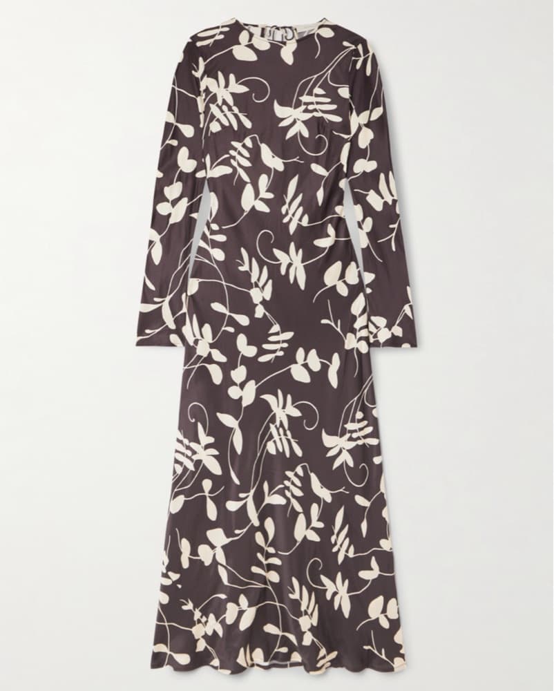 Faithfull Open Back Satin Maxi Dress - Image 5