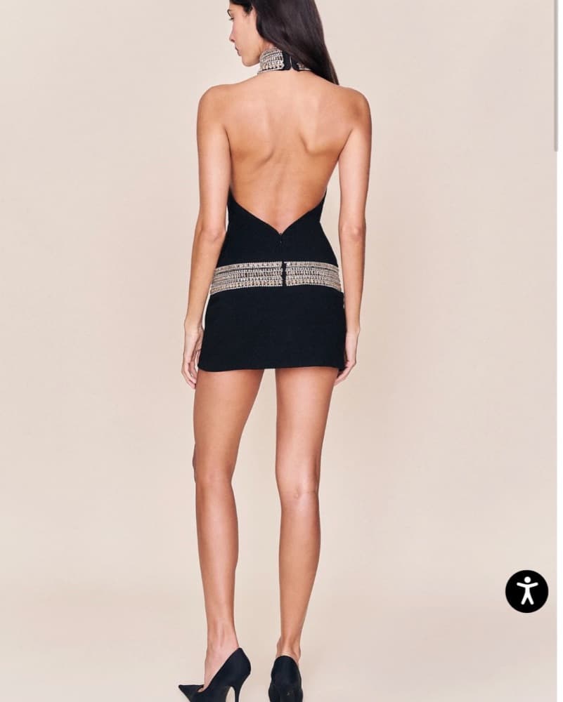 Guizio Noire Mini Dress - Image 2