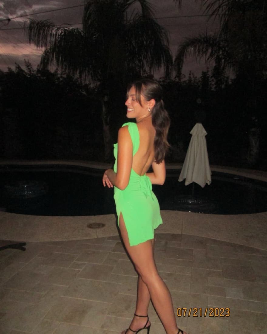 JOSLIN DRESS - GREEN - Image 1