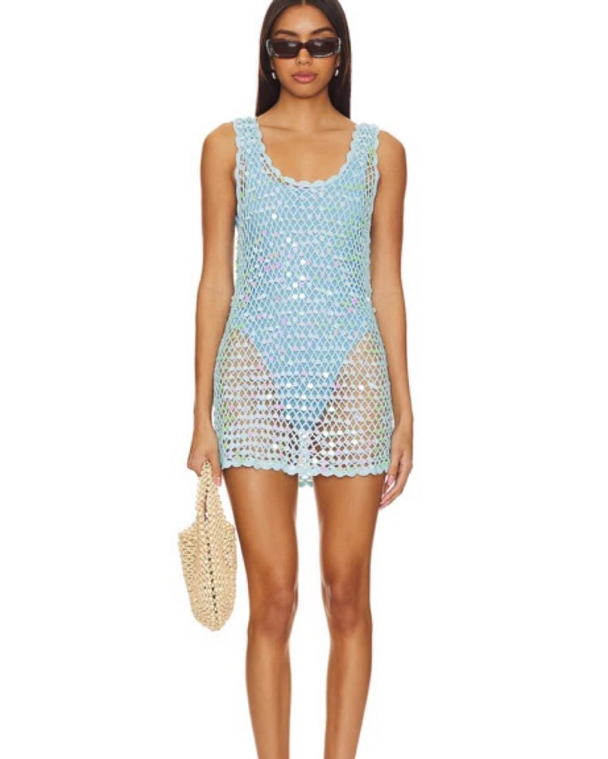 Blue Sequin Coverup  - Image 1