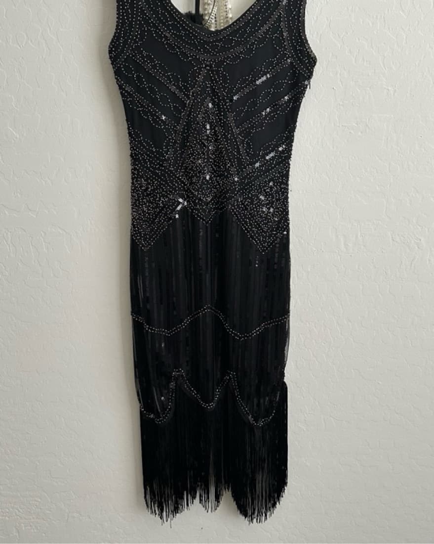 Roaring 20’s Flapper Great Gatsby Dress - Image 3