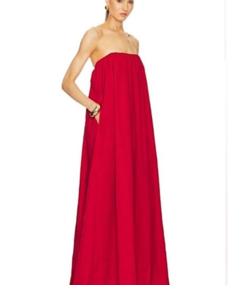 Helsa Crinkle Pleated Gown Size Small  - Image 4