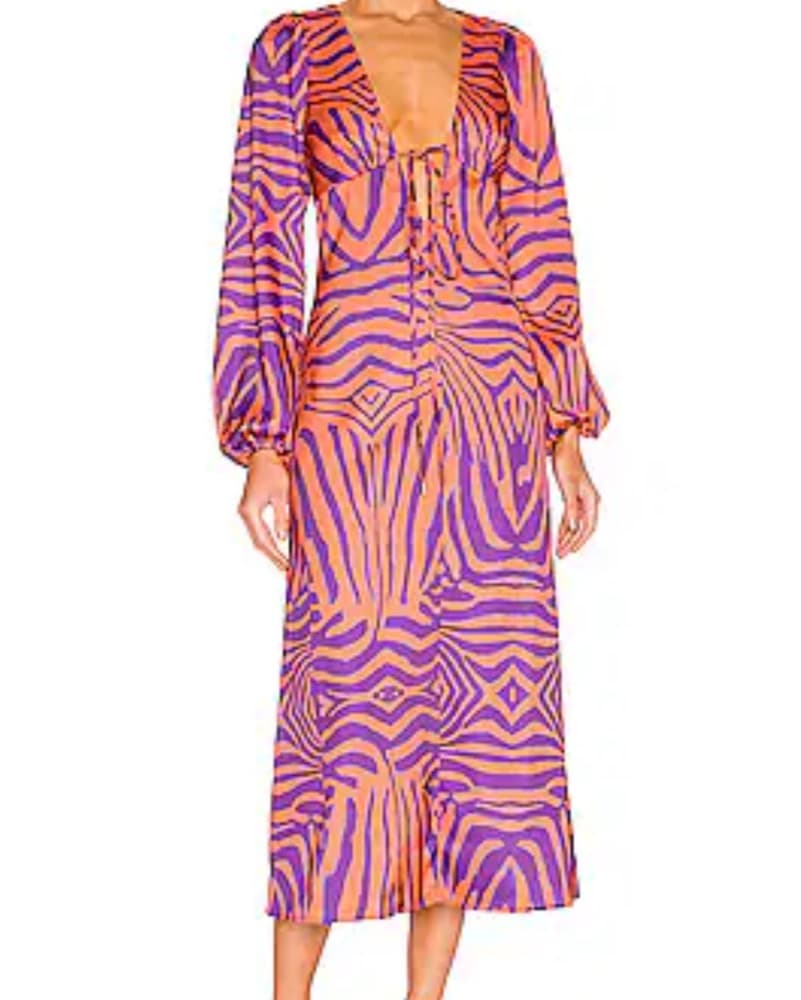 AFRM Zebra Dress - Image 2