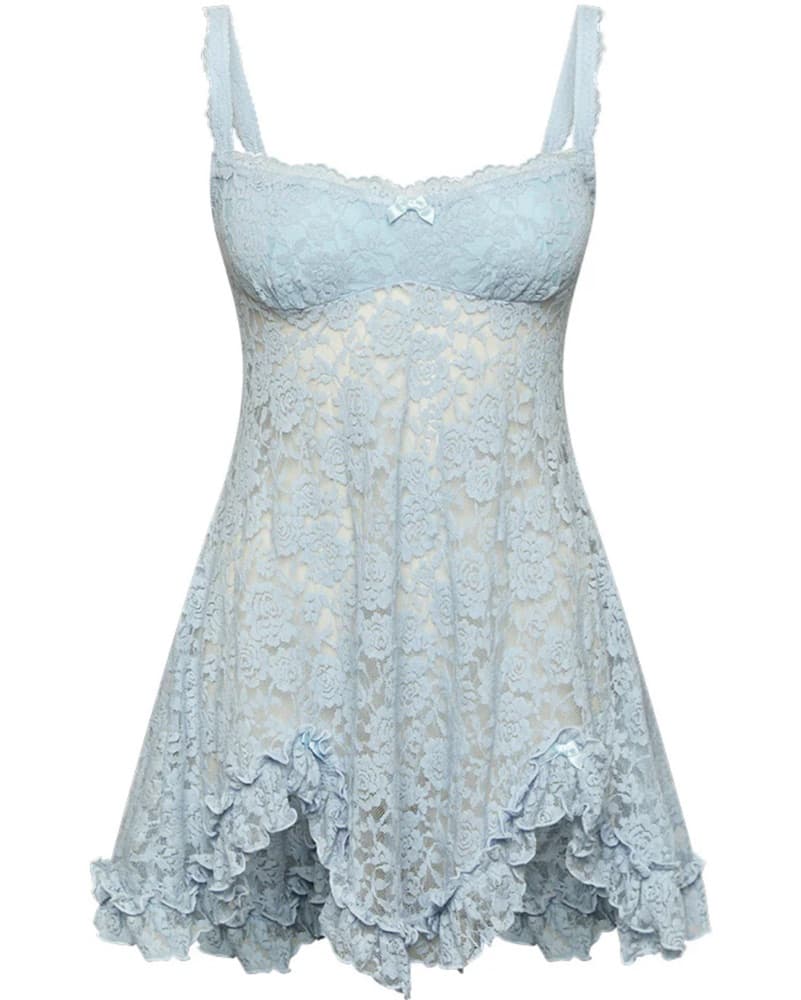 Delicate Lace Babydoll Dress - Image 2