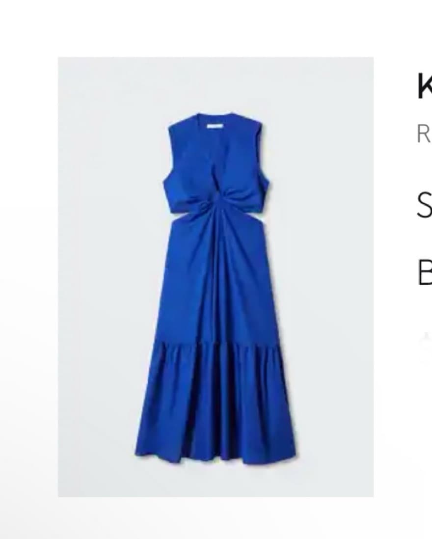 Knot Dress With Openings - Image 1