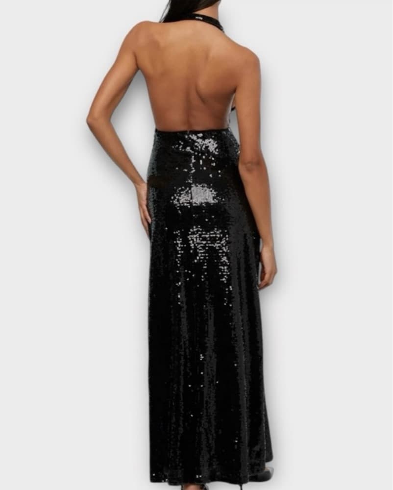 WeWoreWhat Black Sequin Maxi Dress - Image 5