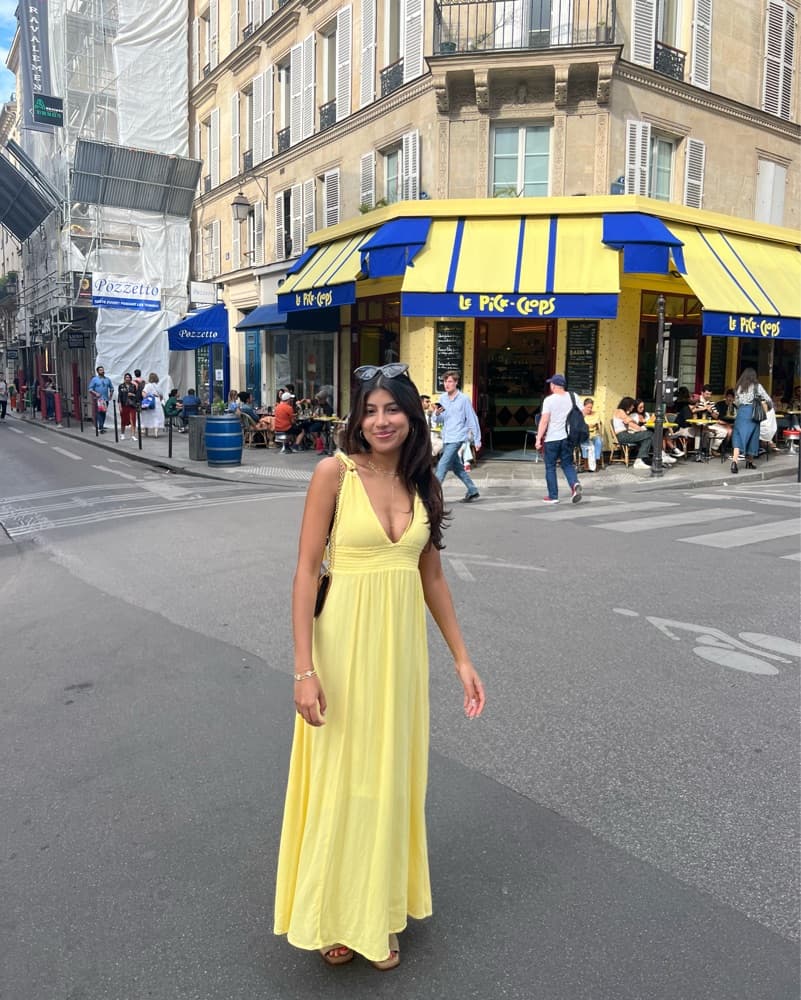 Yellow Fringe/Tie Dress - Image 3