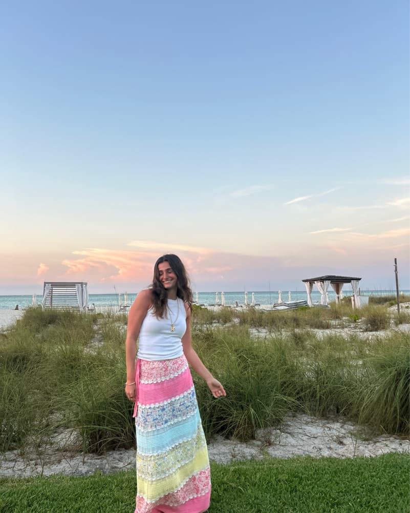 LoveShackFancy Wrap Skirt - Image 1