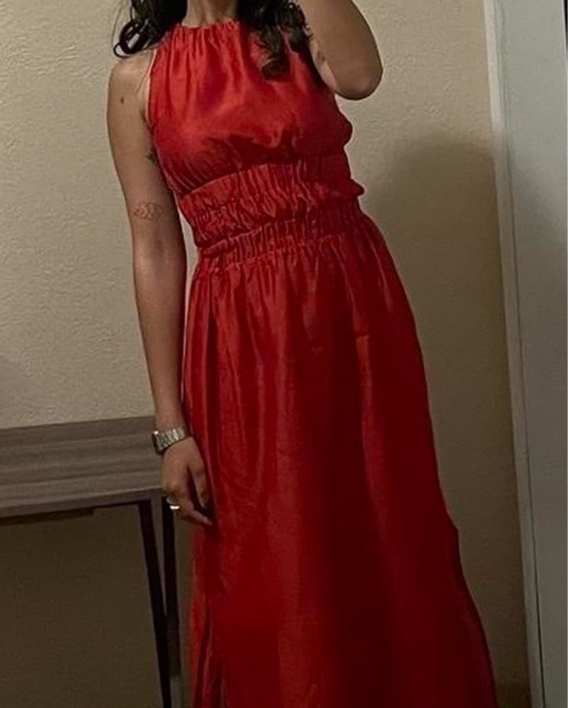 SIR the label red backless Maxi Dress - Image 4