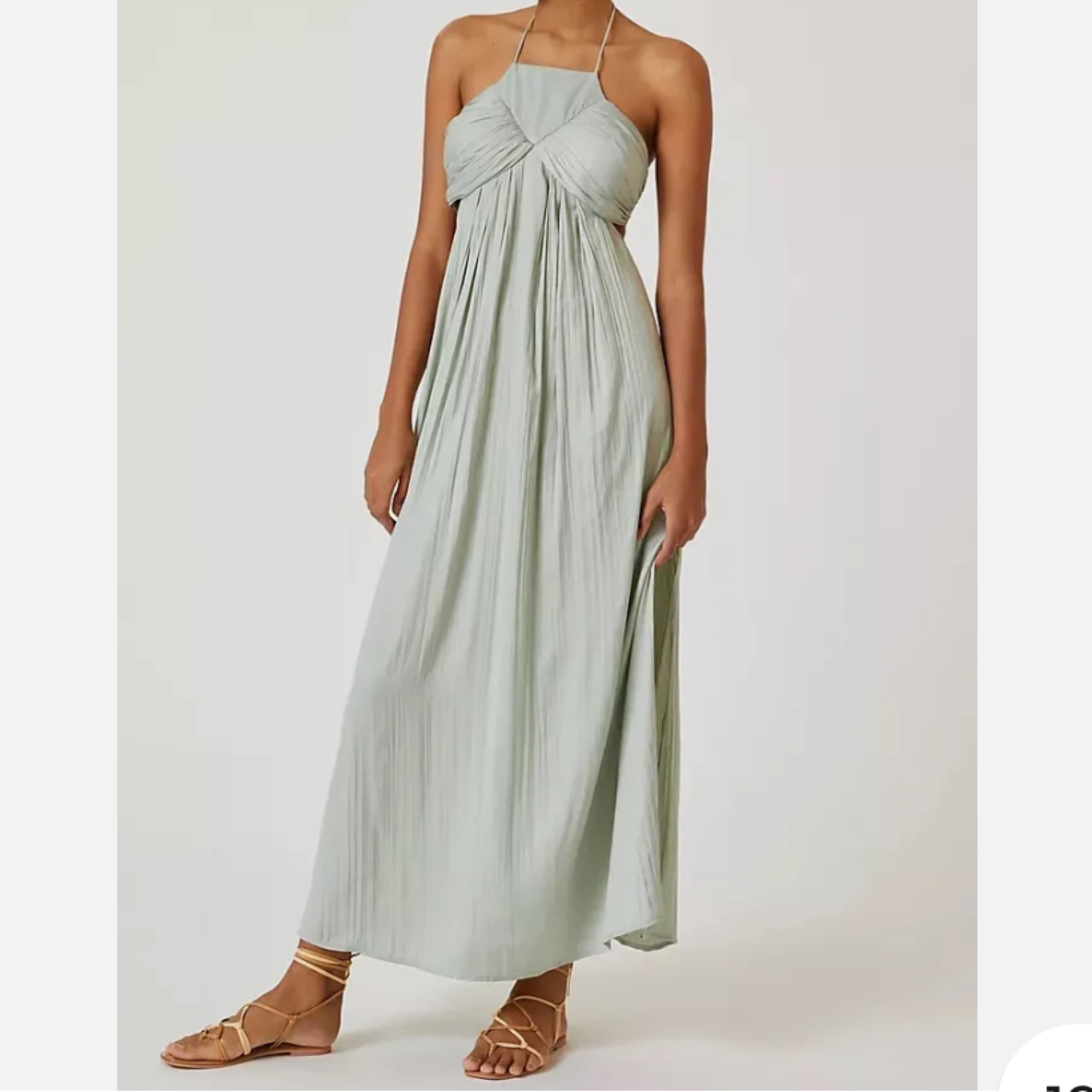 Silver / Blue Bridesmail Dress - Image 1