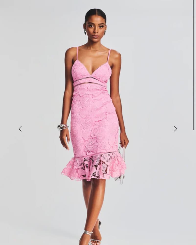 Rococo Sand Eliza Midi Dress – Pink XS - Image 1