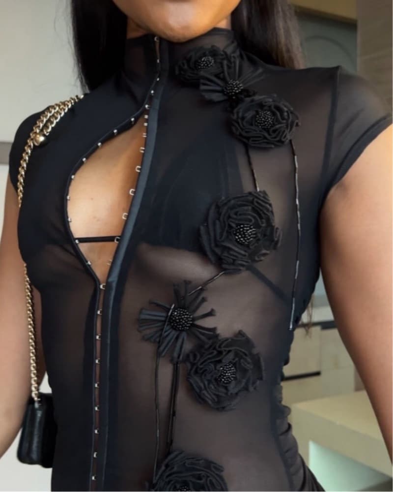 Fanci Club Botany Mesh Top - Image 3