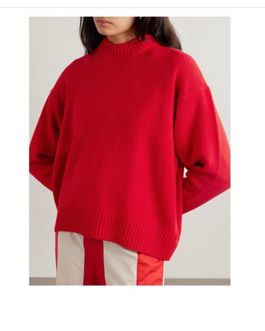 FRAME red 100% cashmere swester  - Image 2