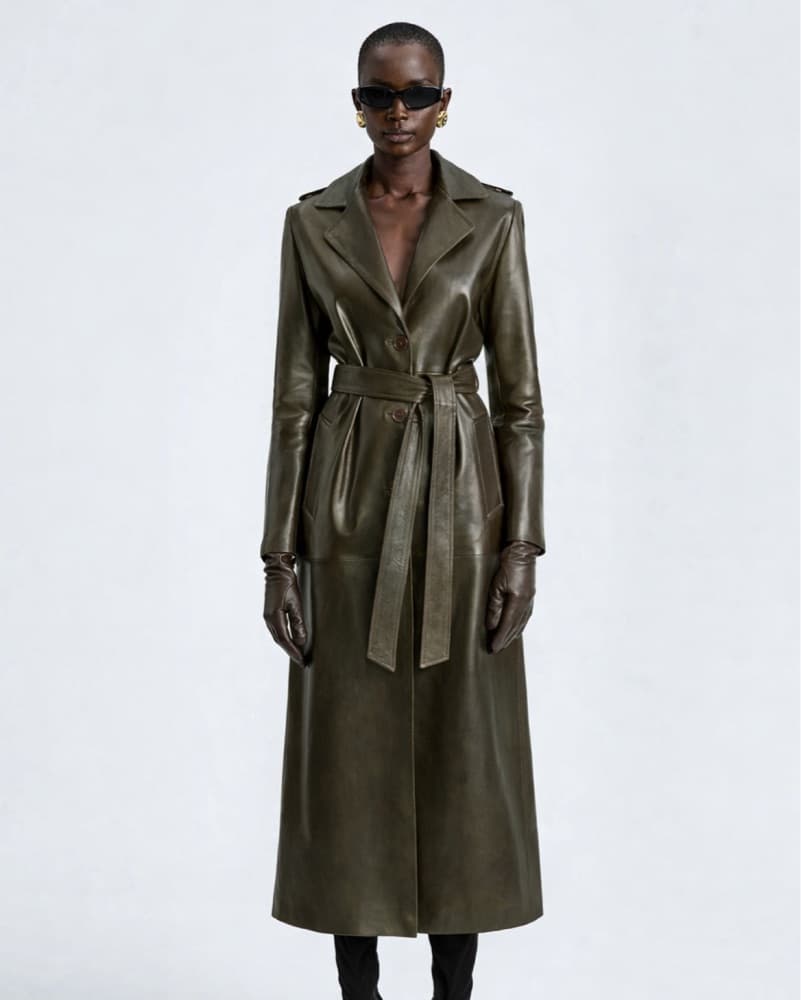 $2K Nour Hammour Leather Fur Coat - Image 2