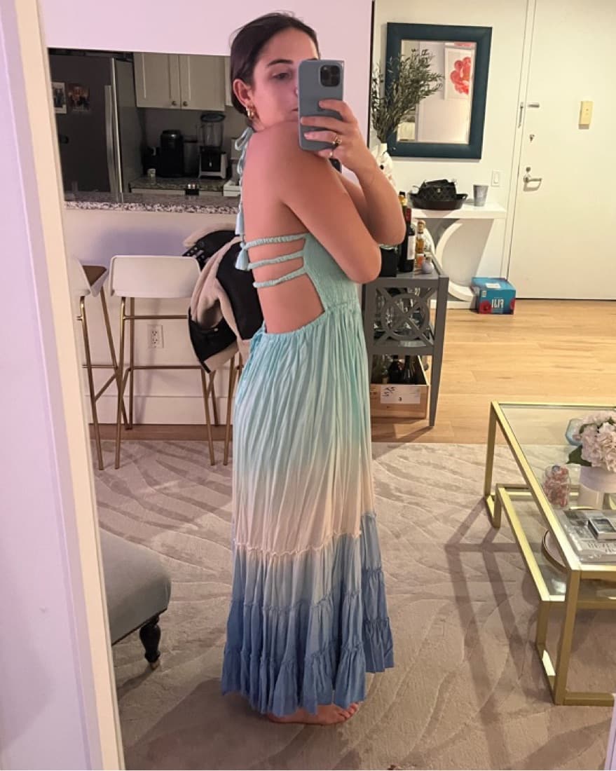Blue Ombre Maxi Dress - Image 2
