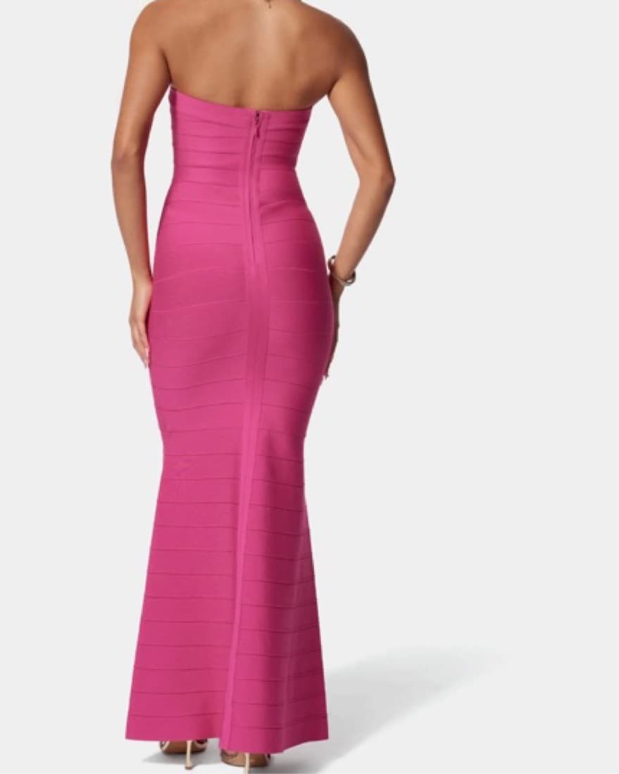 Hot Pink Bebe Dress - Image 5
