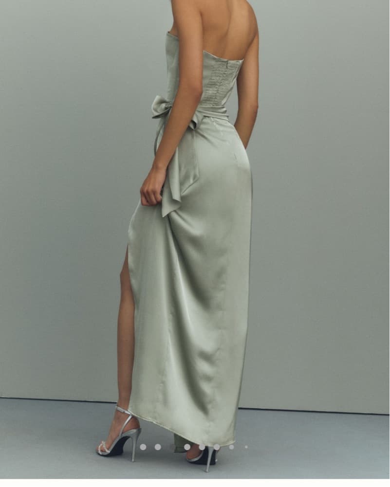 V Chapman June Corset Front Slit Gown - Image 3