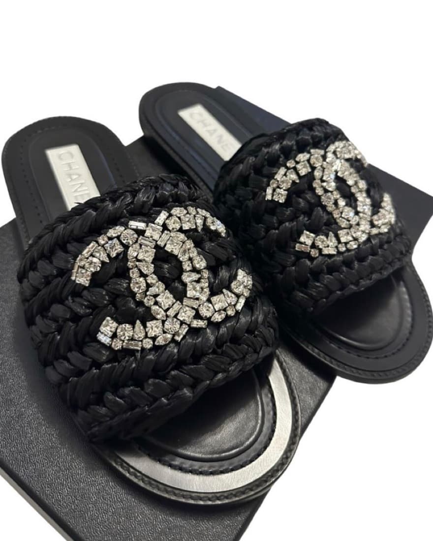 Chanel Raffia Sandals  - Image 1