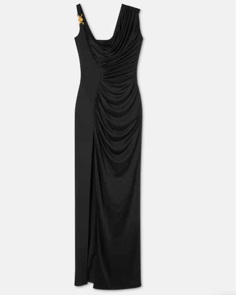 Versace Asymmetrical Medusa Dress - Image 3