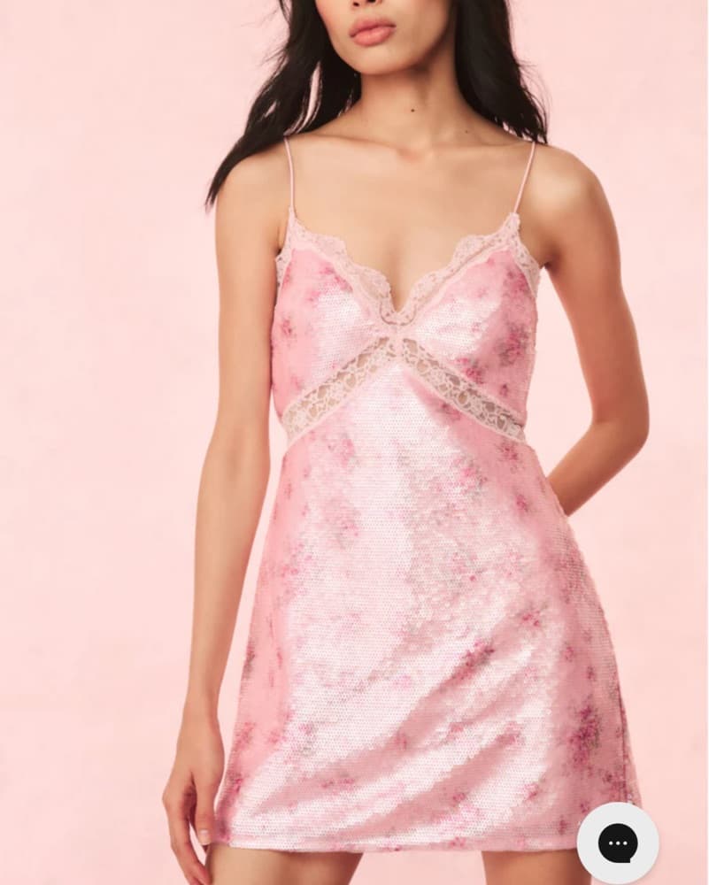Loveshackfancy Finta Sequin Mini Dress - Image 1