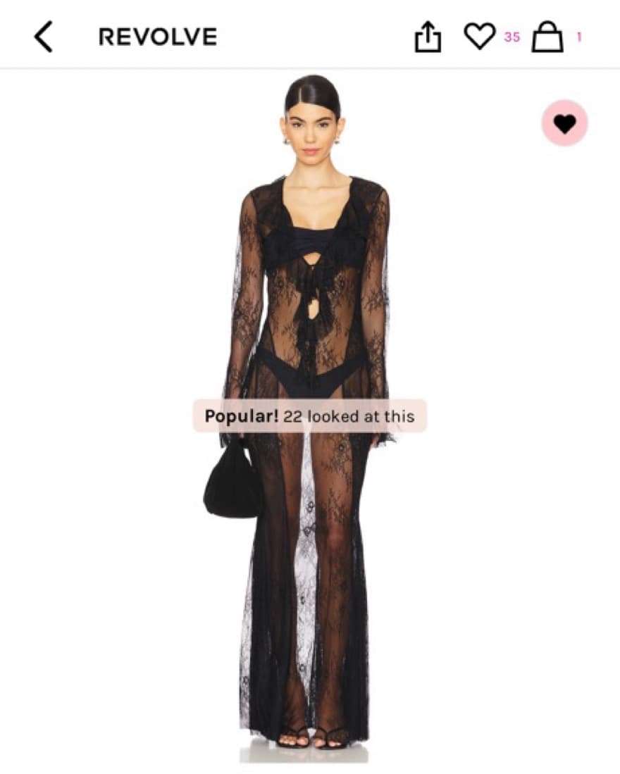 Sultry Lace Maxi Dress - Image 2