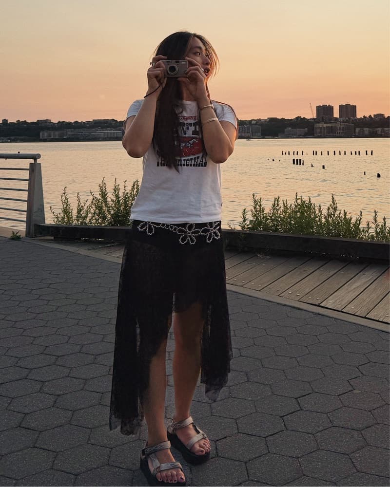 Bec + Bridge Sheer Lace Asymmetric Skirt - Image 4