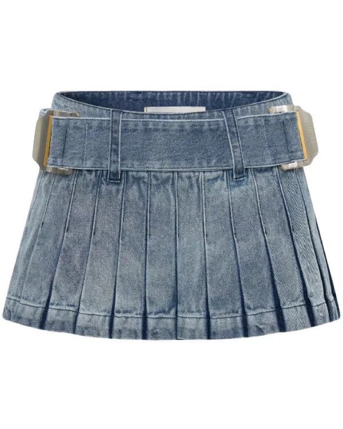 DION LEE Darted Denim Mini Skirt - Image 3