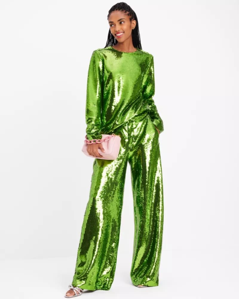 Sequin Kate Spade Crewneck + Pants Set - Image 5