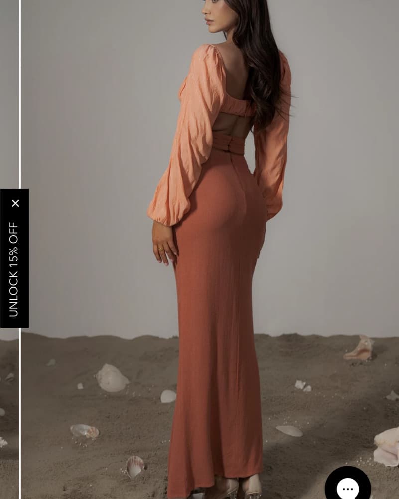 Terra Cotta Dreamland Linen Skirt Set  - Image 5