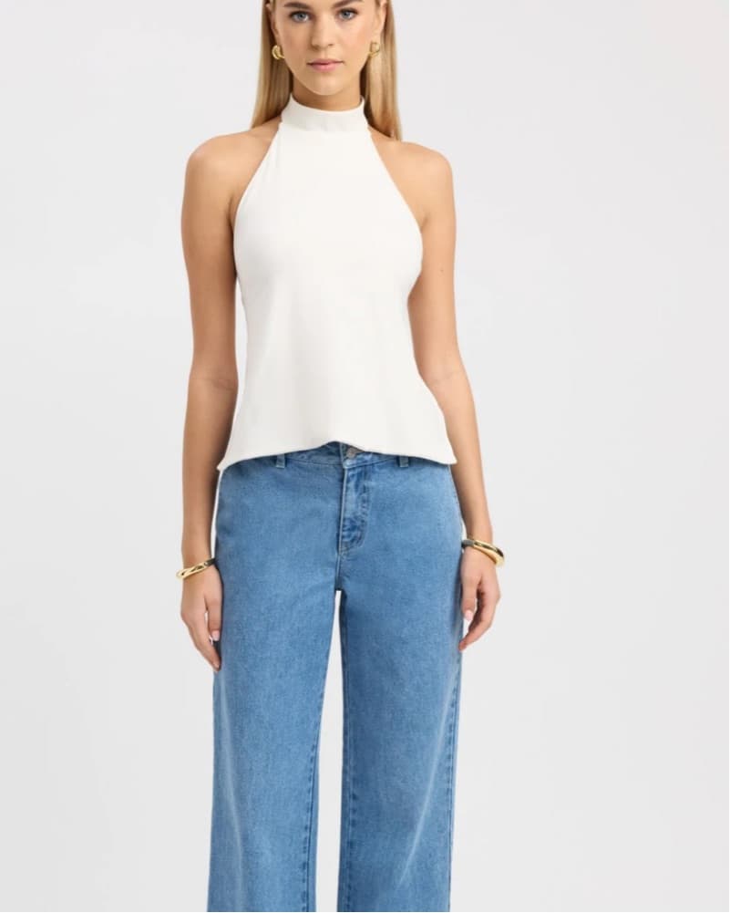 Kookai White Halter - Image 1