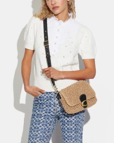 Coach Straw Soft Tabby Shoulder Bag - Image 2