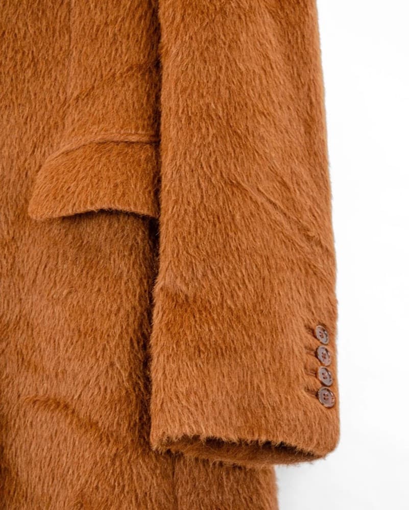 Acne Studios Long Wool Alpaca Teddy Coat - Image 3