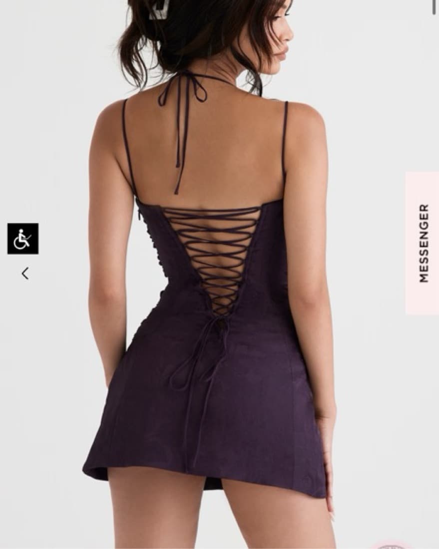 House Of CB - Purple Mini Corset Dress - Image 3