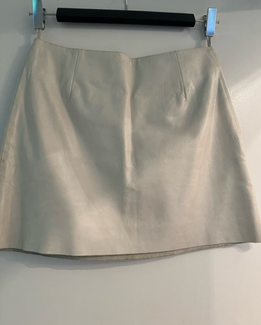 Miu Miu Leather Skirt - Image 2