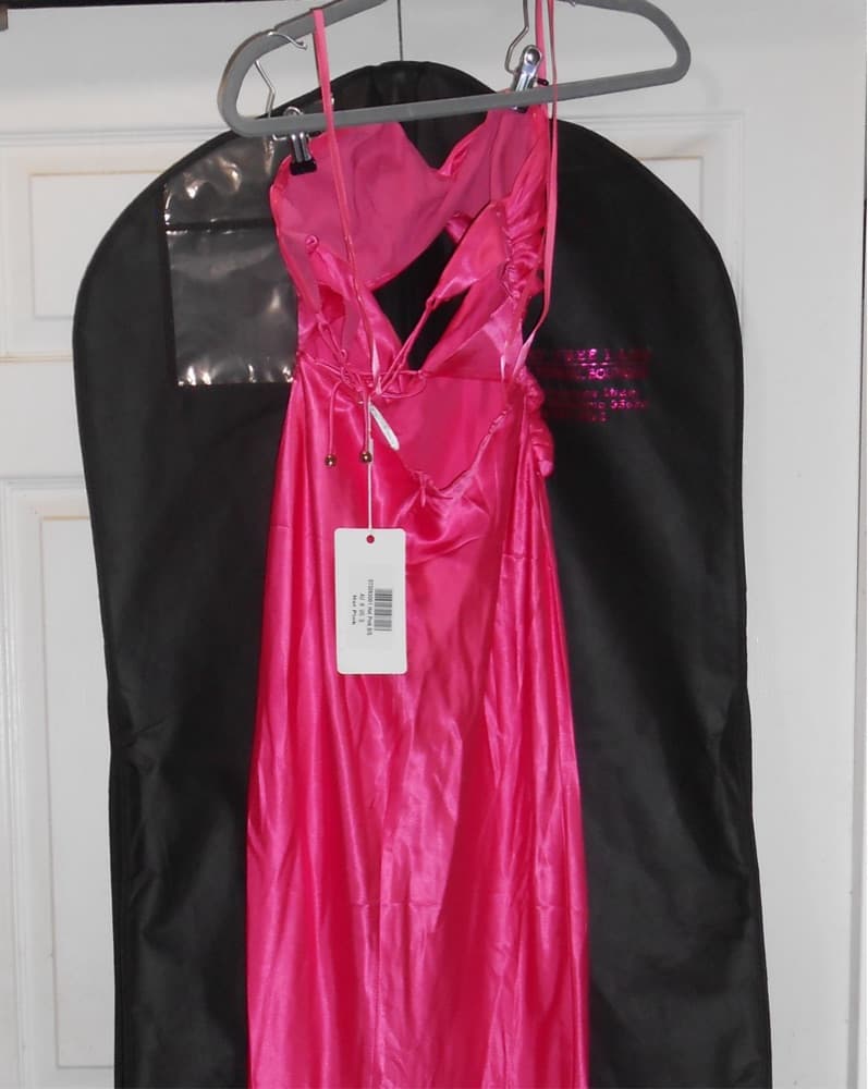 One and Only Collective-Pink Satin Gown - Image 5